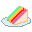 Rainbow Cake Piece